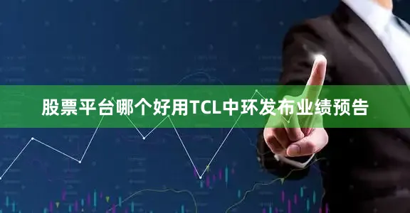 股票平台哪个好用TCL中环发布业绩预告