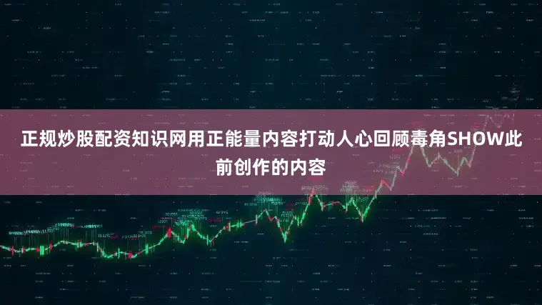 正规炒股配资知识网用正能量内容打动人心回顾毒角SHOW此前创作的内容